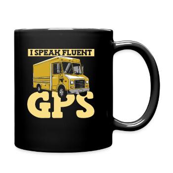 Delivery driver - Full Colour Mug - black - Right