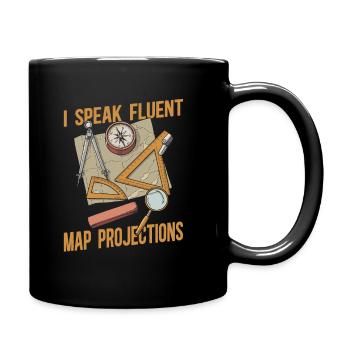 Cartographe - Mug uni - noir - Droite
