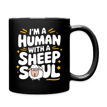 Sheep Sheep Farmer Lamb Farmer - Full Colour Mug - black - Right