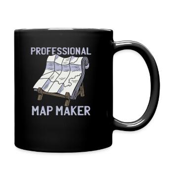 Cartographe - Mug uni - noir - Droite