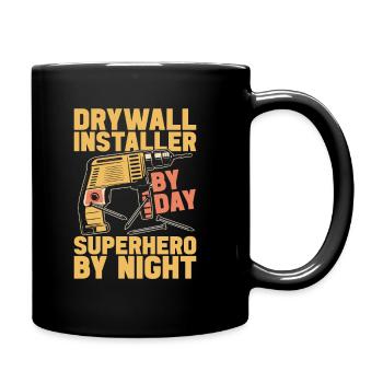 Drywall Installer - Full Colour Mug - black - Right