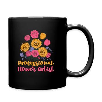 Florist Floristik Floristin - Tasse einfarbig - Schwarz - Rechts