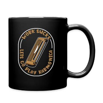 Harmonica - Full Colour Mug - black - Right
