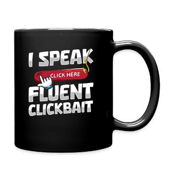 Blogger Blogging - Full Colour Mug - black - Right