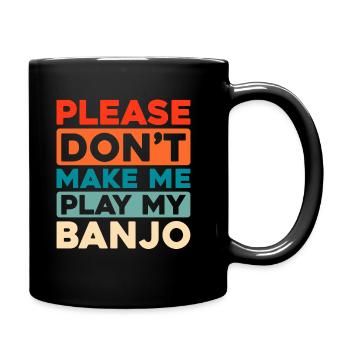 Banjo - Tasse einfarbig - Schwarz - Rechts
