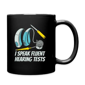 Hearing aid specialist - Full Colour Mug - black - Right