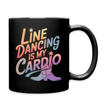 Danse en ligne Danseurs - Mug uni - noir - Droite