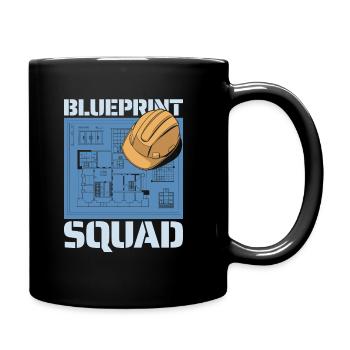 Bauingenieur Kader - Tasse einfarbig - Schwarz - Rechts