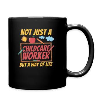 Childcare Workers - Full Colour Mug - black - Right
