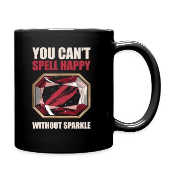Gemstones - Full Colour Mug - black - Right