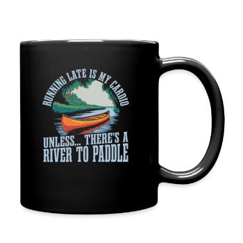 Canot canoë canoë - Mug uni - noir - Droite