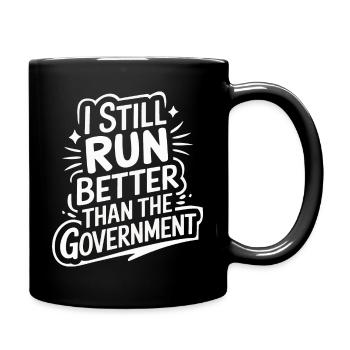 Amputation Behinderung - Tasse einfarbig - Schwarz - Rechts