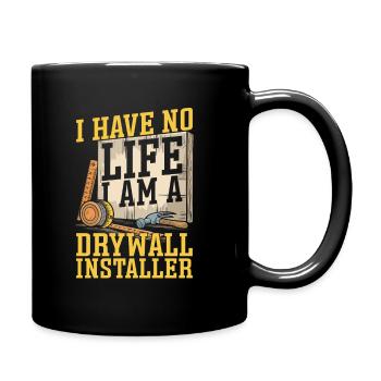 Drywall Installer - Full Colour Mug - black - Right