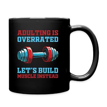 Bodybuilding bodybuilders - Full Colour Mug - black - Right