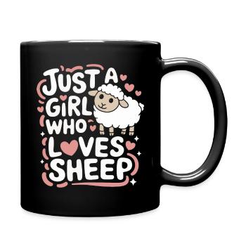 Sheep Sheep Farmer Lamb Farmer - Full Colour Mug - black - Right