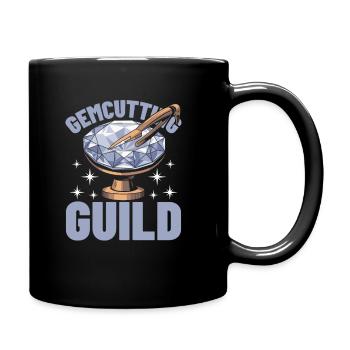 Gemstone cutter team - Full Colour Mug - black - Right