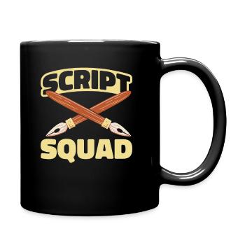 Kalligraph Team - Tasse einfarbig - Schwarz - Rechts