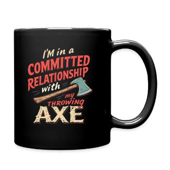 Axe Throwing Axe Thrower - Full Colour Mug - black - Right