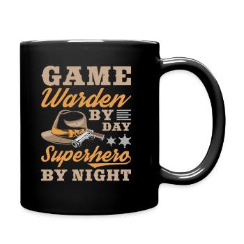 Jagdaufseher - Tasse einfarbig - Schwarz - Rechts