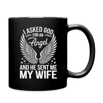 Femme Épouse Partenaire Famille Marié - Mug uni - noir - Droite