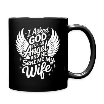 Woman Wife Partner Family Married - Full Colour Mug - black - Right