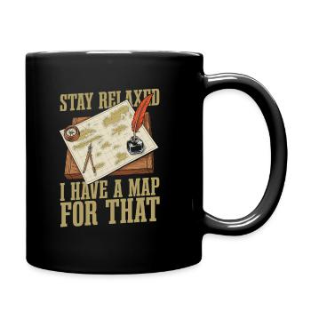 Cartographe - Mug uni - noir - Droite