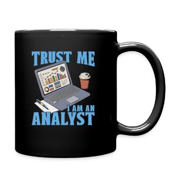 Analytiker - Tasse einfarbig - Schwarz - Rechts