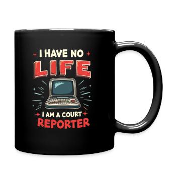 Court reporter - Full Colour Mug - black - Right
