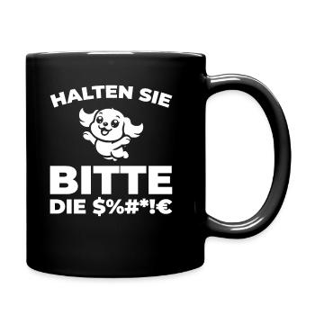 King Charles Cavalier - Tasse einfarbig - Schwarz - Rechts