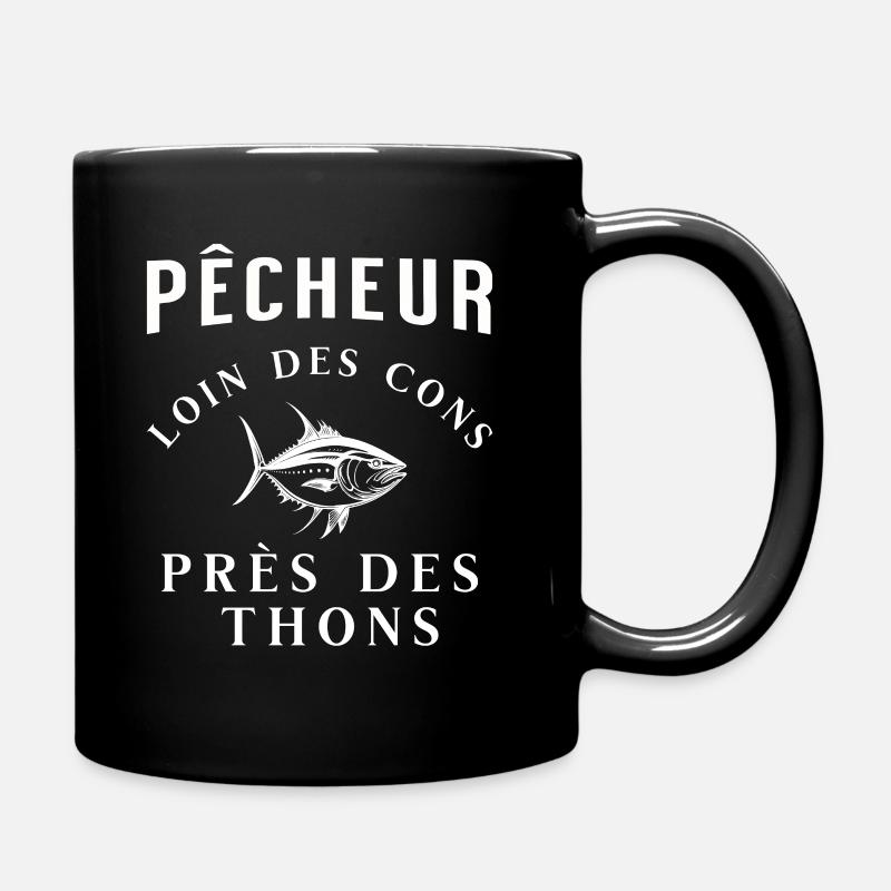 Peach humor - Full Colour Mug - black