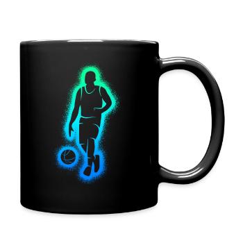Basketballspieler Herren Kinder Basketball Jungen - Tasse einfarbig - Schwarz - Rechts