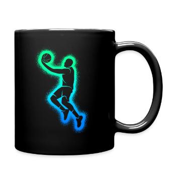 Basketballer Kinder Jungen Basketball Herren - Tasse einfarbig - Schwarz - Rechts