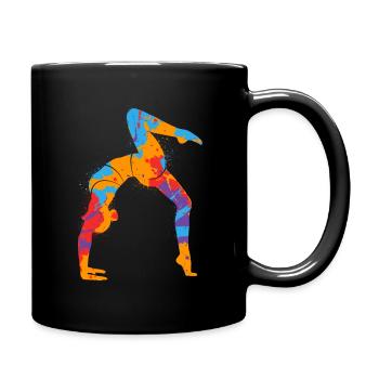 Gymnaste Coloré Gymnastique Équilibre sur les mains Gymnastique pour enfants - Mug uni - noir - Droite