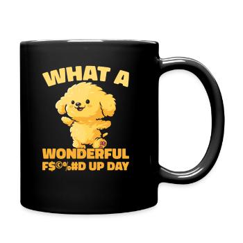 Golden Doodle Fucked Up Day - Full Colour Mug - black - Right