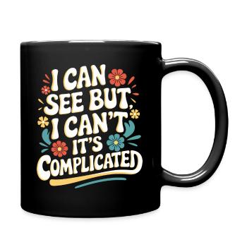 Aveugle Personnes malvoyantes - Mug uni - noir - Droite