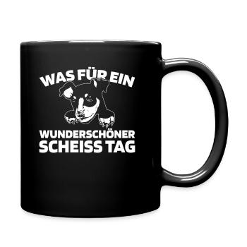 Dachshund Dachshund Please keep your mouth shut - Full Colour Mug - black - Right