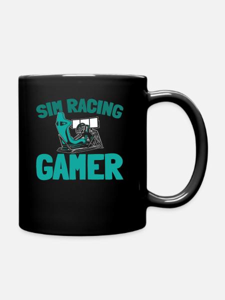 Sim Racing - Tasse einfarbig - Schwarz