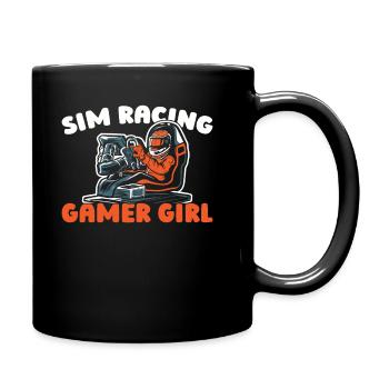 Sim Racing - Tasse einfarbig - Schwarz - Rechts