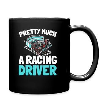 Sim Racing - Tasse einfarbig - Schwarz - Rechts