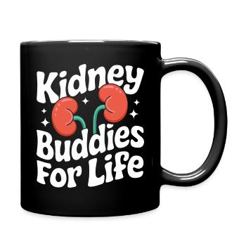 Nierenspender Niere Organspender - Tasse einfarbig - Schwarz - Rechts