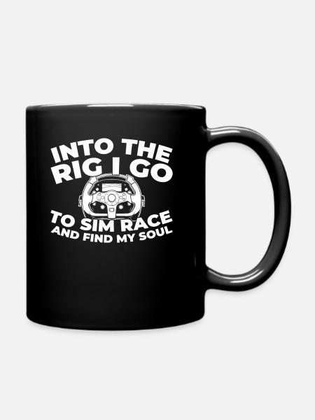 Sim Racing - Tasse einfarbig - Schwarz