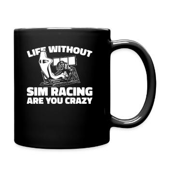 Sim Racing - Tasse einfarbig - Schwarz - Rechts
