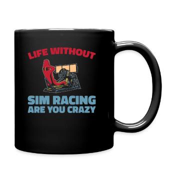 Sim Racing - Full Colour Mug - black - Right
