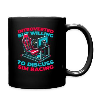Sim Racing - Tasse einfarbig - Schwarz - Rechts