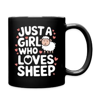Sheep Sheep Farmer Lamb Farmer - Full Colour Mug - black - Right