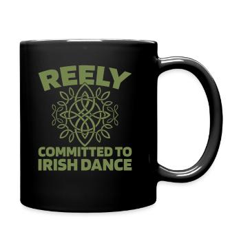 Irish Dance Irischer Tanz - Tasse einfarbig - Schwarz - Rechts