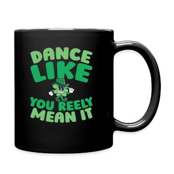 Irish Dance Irischer Tanz - Tasse einfarbig - Schwarz - Rechts