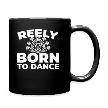 Irish Dance Irischer Tanz - Tasse einfarbig - Schwarz - Rechts