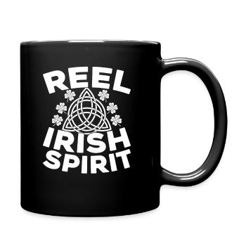 Irish Dance Irischer Tanz - Tasse einfarbig - Schwarz - Rechts