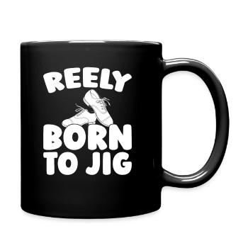 Irish Dance Irischer Tanz - Tasse einfarbig - Schwarz - Rechts